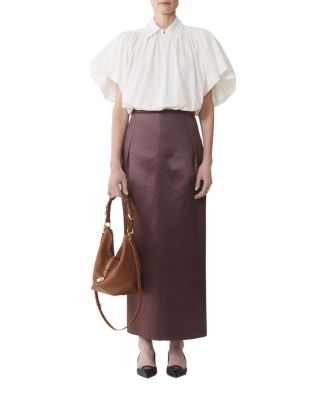 Catch By  Medium Leather Bucket Bag