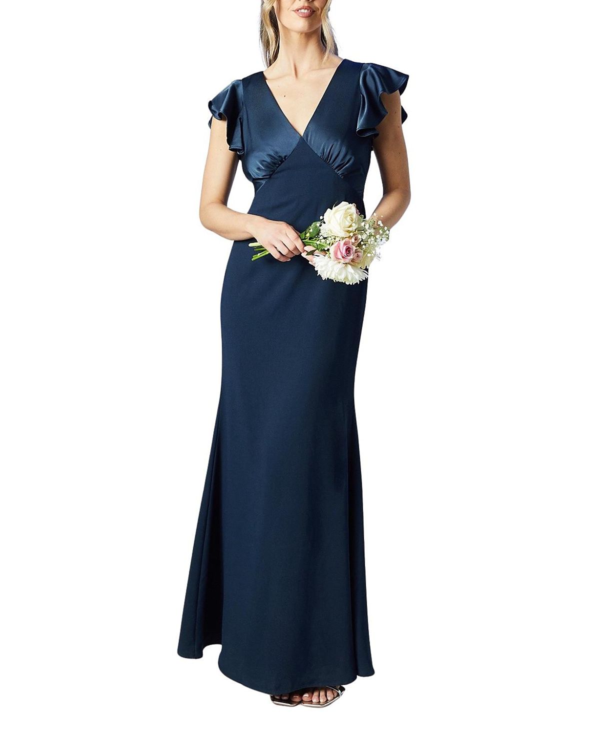 Coast V-Neck Angel Short Sleeve Maxi Dress