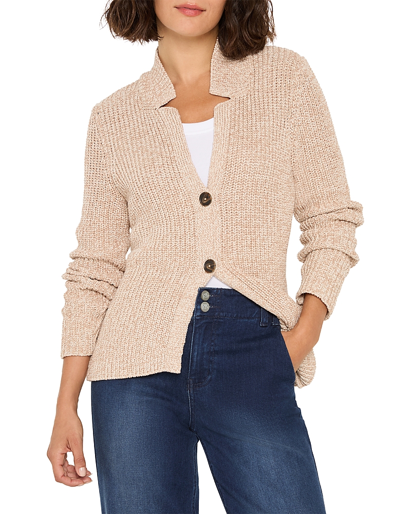 Nic + Zoe Nic+zoe Shaker Knit Cardy Jacket In White