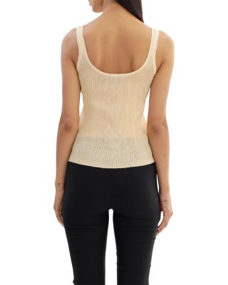 Metallic Rib Knit Tank
