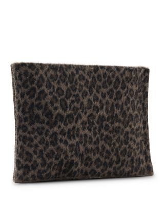 Izzy Leopard Print Zip Clutch