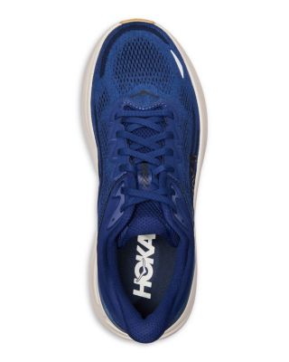 Men's Bondi 9 Lace Up Running Sneakers in Blue