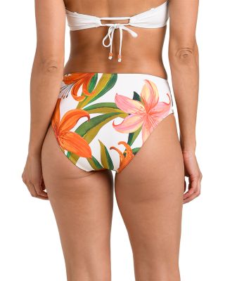 Jungle Blossoms Mid Rise Bikini Bottom