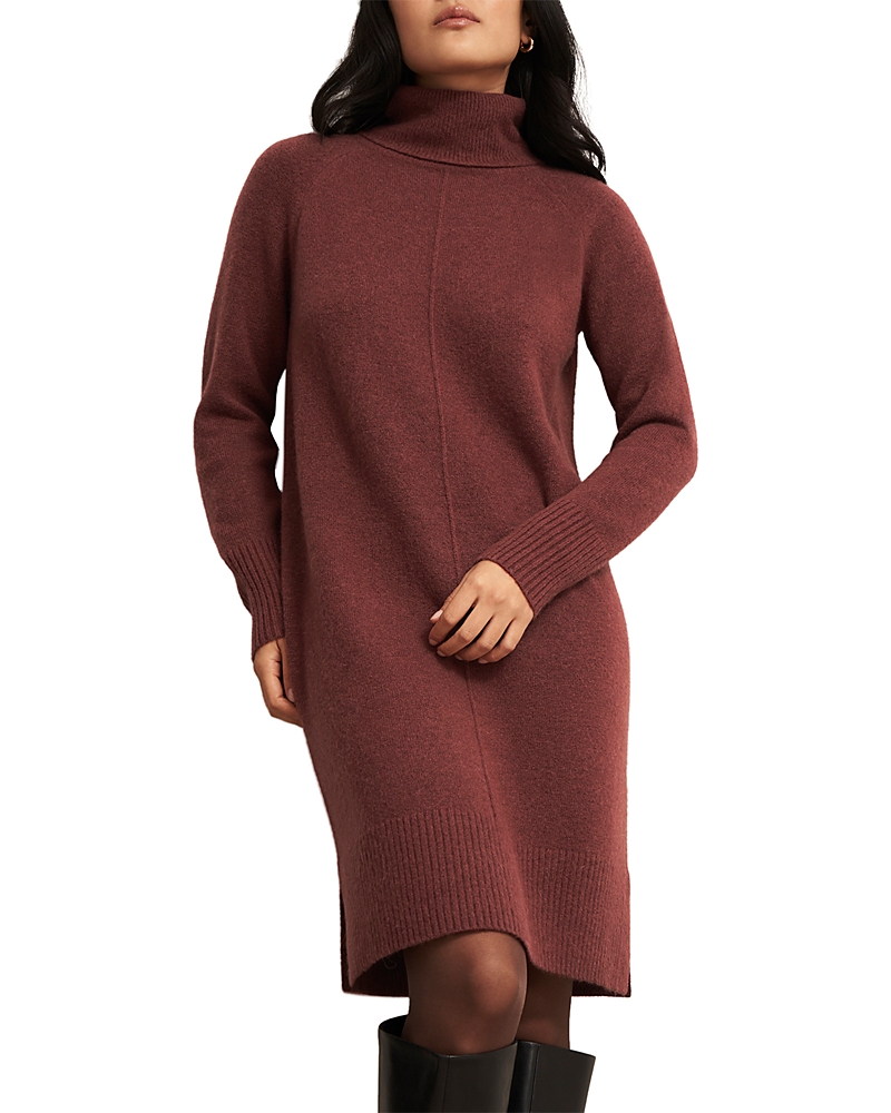 Hobbs London Nessa Knitted Dress In Brown