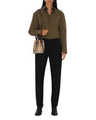 Mini Check Bucket Bag