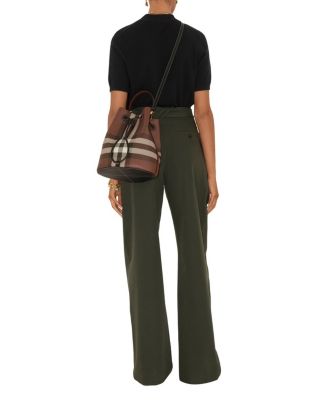 Small Check Bucket Bag