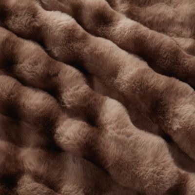 Heated Luxe Faux Fur Throw Blanket - Exclusive
