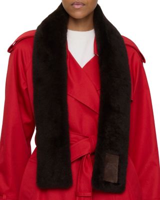  Narrow Check Wool Scarf