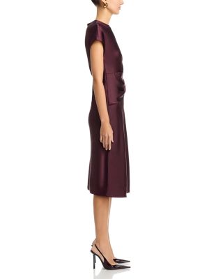 Avery Draped Satin Dress