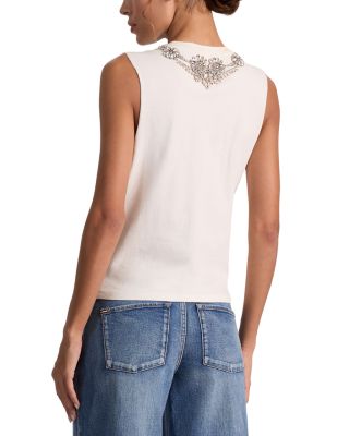 Dede Rhinestone Embellished Tank Top