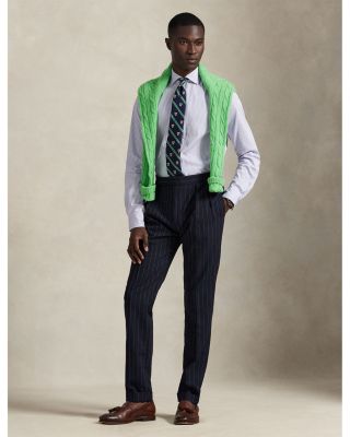 Classic Fit Striped Poplin Shirt