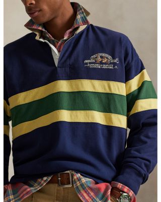 Vintage Fit Embroidered Rugby Shirt