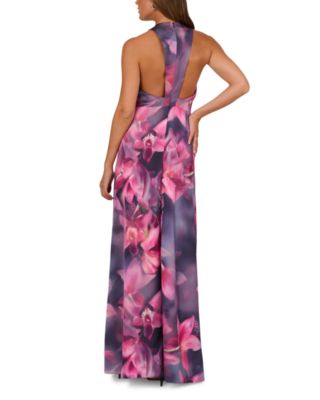 Printed Satin Dress
