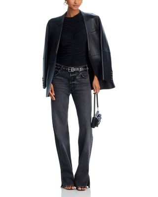 Beth Ruched Mesh Top