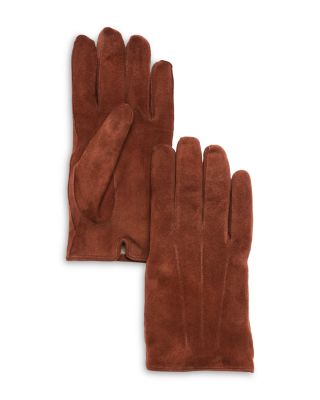 Three-Cord Suede Gloves - Exclusive