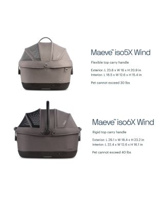 Maeve iso5X Wind Pet Car Seat + Travel System
