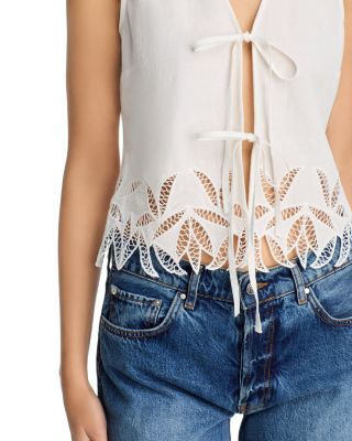 Oregon Embroidered Woven Top