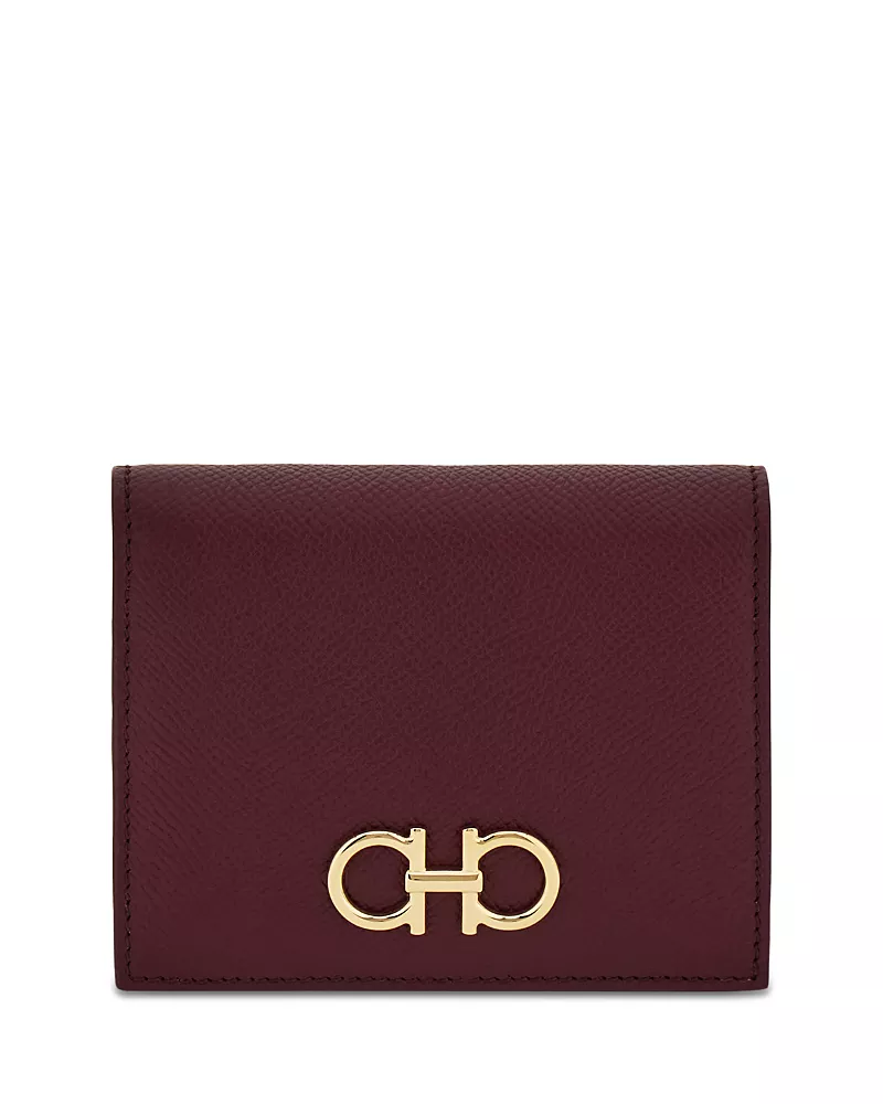 Ferragamo Gancini Compact Leather Wallet