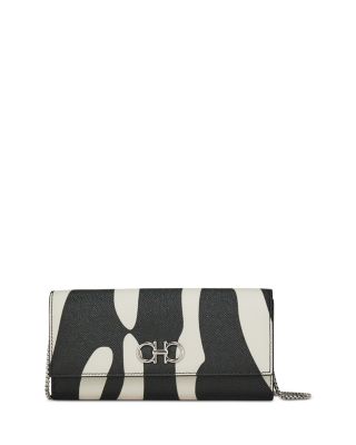 Gancini Leather Chain Wallet