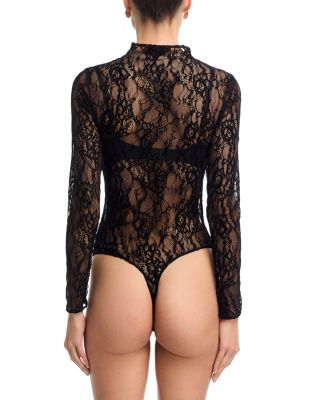 Lace Mock Neck Bodysuit