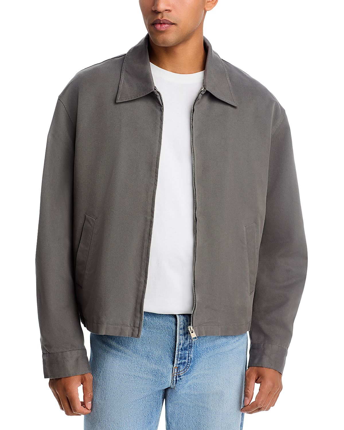 Frame Canvas Zip Trucker Jacket