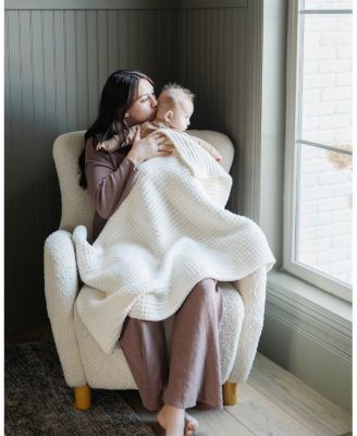 Waffle Knit Receiving Blanket