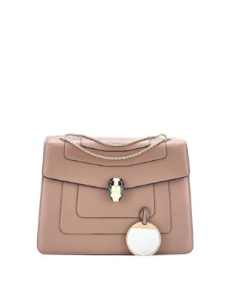  Large Serpenti Forever Square Shoulder Bag Leather