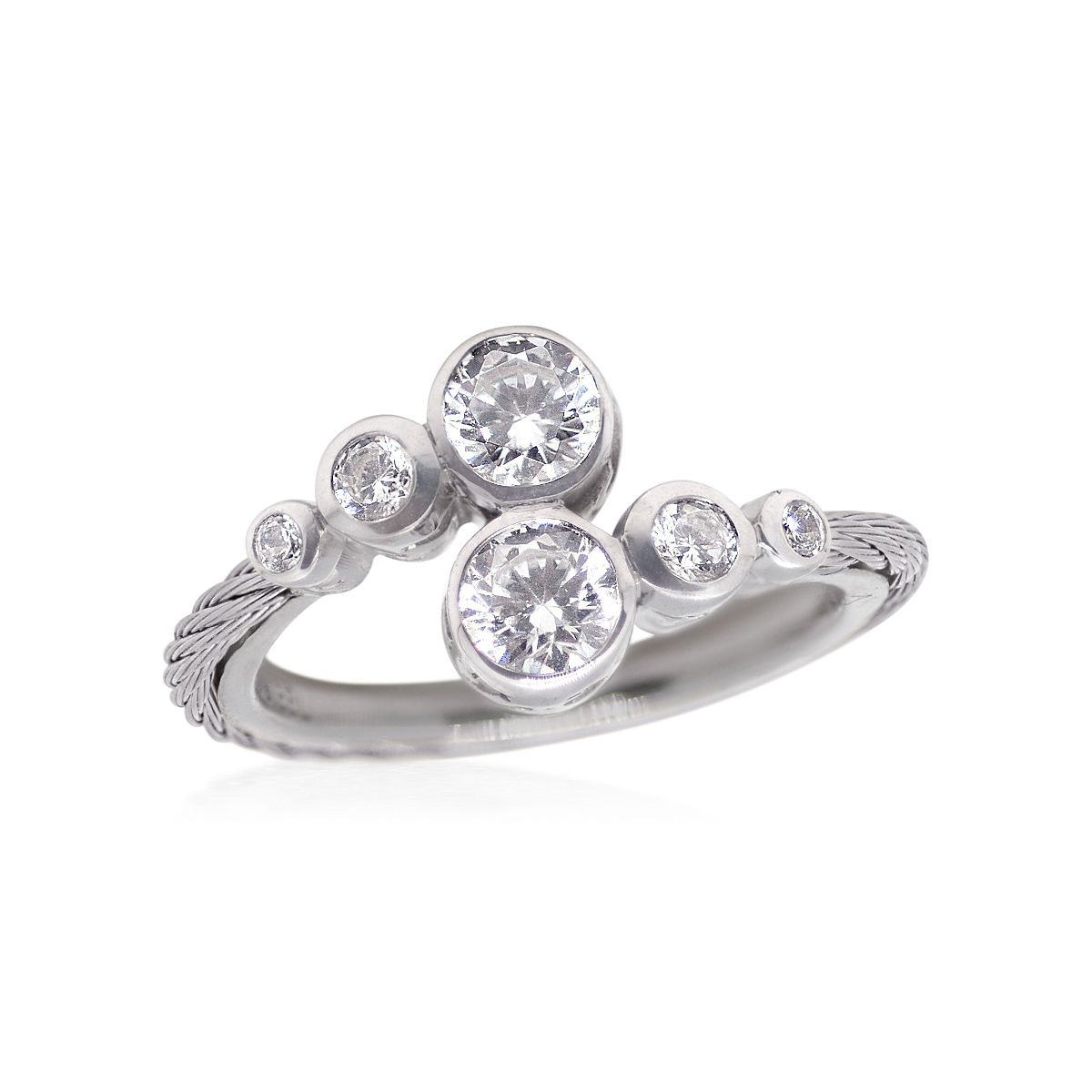 Alor Day Diamonds Round Bypass Ring, 0.5ct Lab Grown Diamonds
