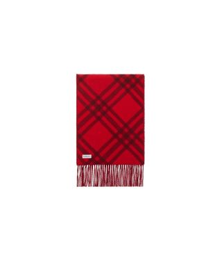 Check Cashmere Scarf