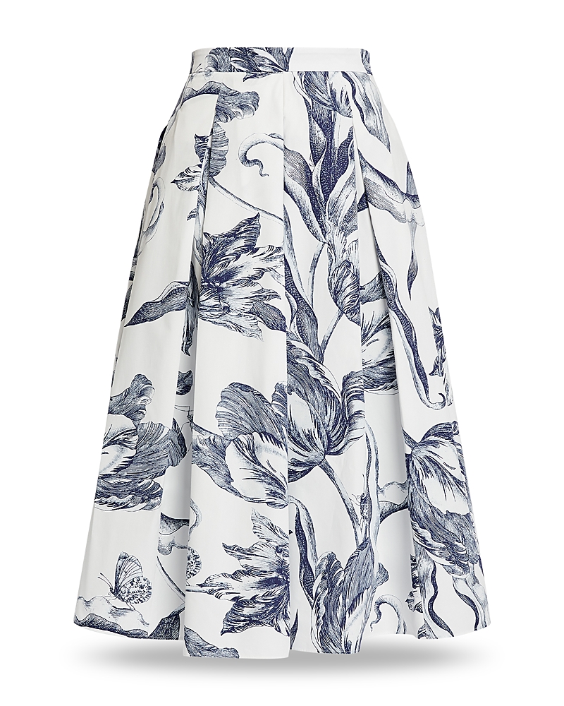Erdem Pleated Midi Skirt