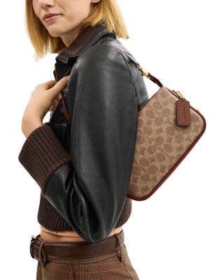 Bleecker Mini Signature Canvas Shoulder Bag