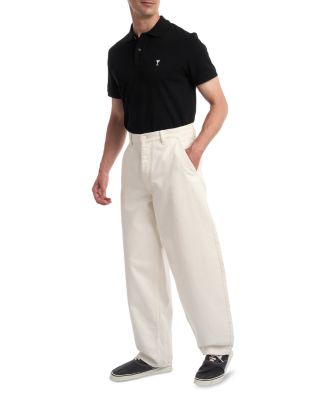 Large Fit Wide Jeans in Blanc Creme