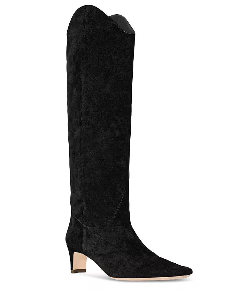 Staud Women's Western Wally Suede Tall Boots