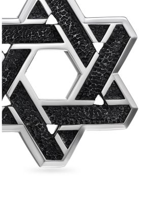 Men's 18K Yellow Gold & Sterling Silver Amulets Cable Star of David Pendant