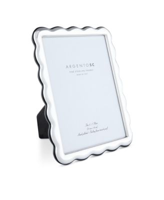 Scalloped Sterling Silver Picture Frame, 5" x 7"