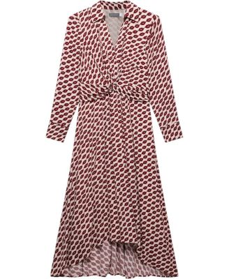 Women's Lip Print Shirt Dress