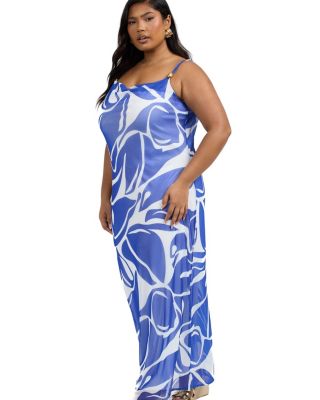 Elegant Patterned Maxi Dress