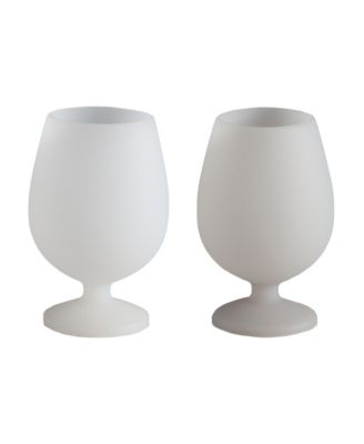Porter Green Stemm Silicone Unbreakable Wine Glasses - Set Of 2