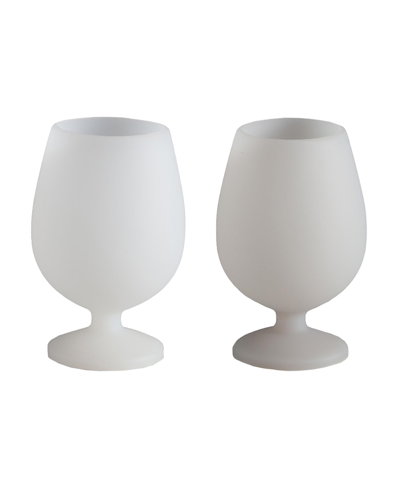 Porter Green Stemm Silicone Unbreakable Wine Glasses - Set Of 2
