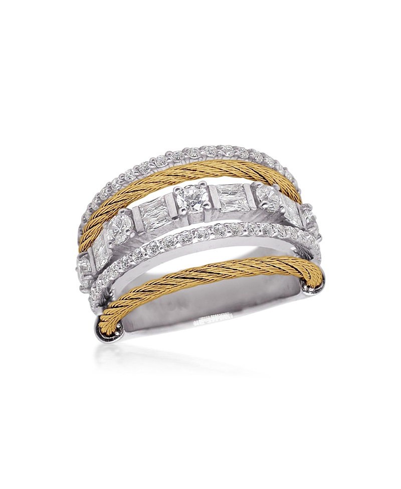 Alor Day Diamonds Wide Band Ring, 1.77 Tcw Lab Grown Diamonds In Silver