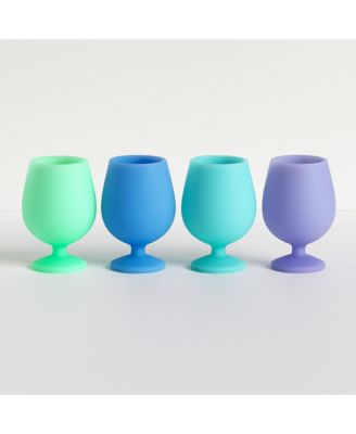 Stemm Silicone Unbreakable Wine Glasses - Set of 4