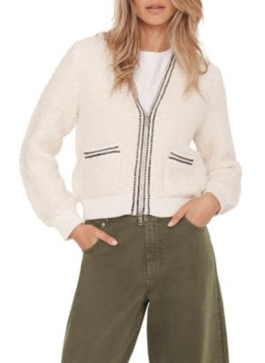 Women's Boucle Bomber Jacket
