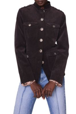 Women's Corduroy Military Jacket