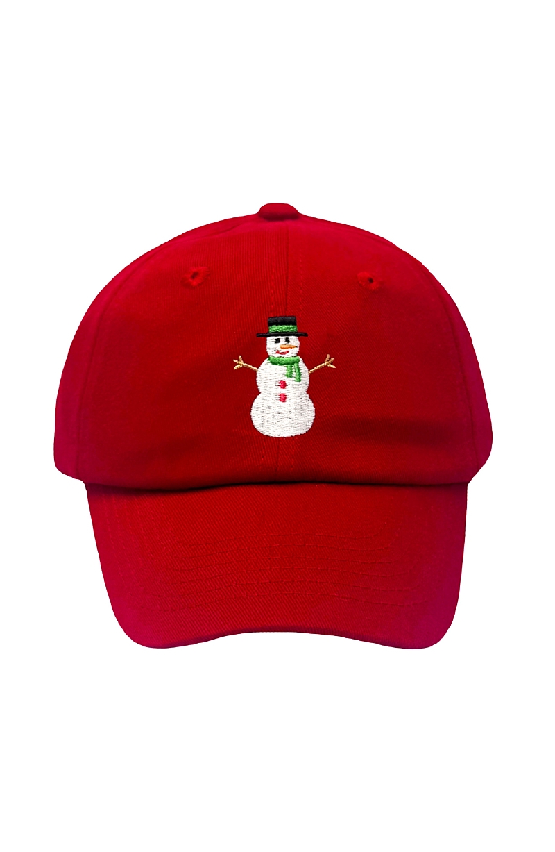 Bits & Bows Boys Snowman Baseball Hat - Baby