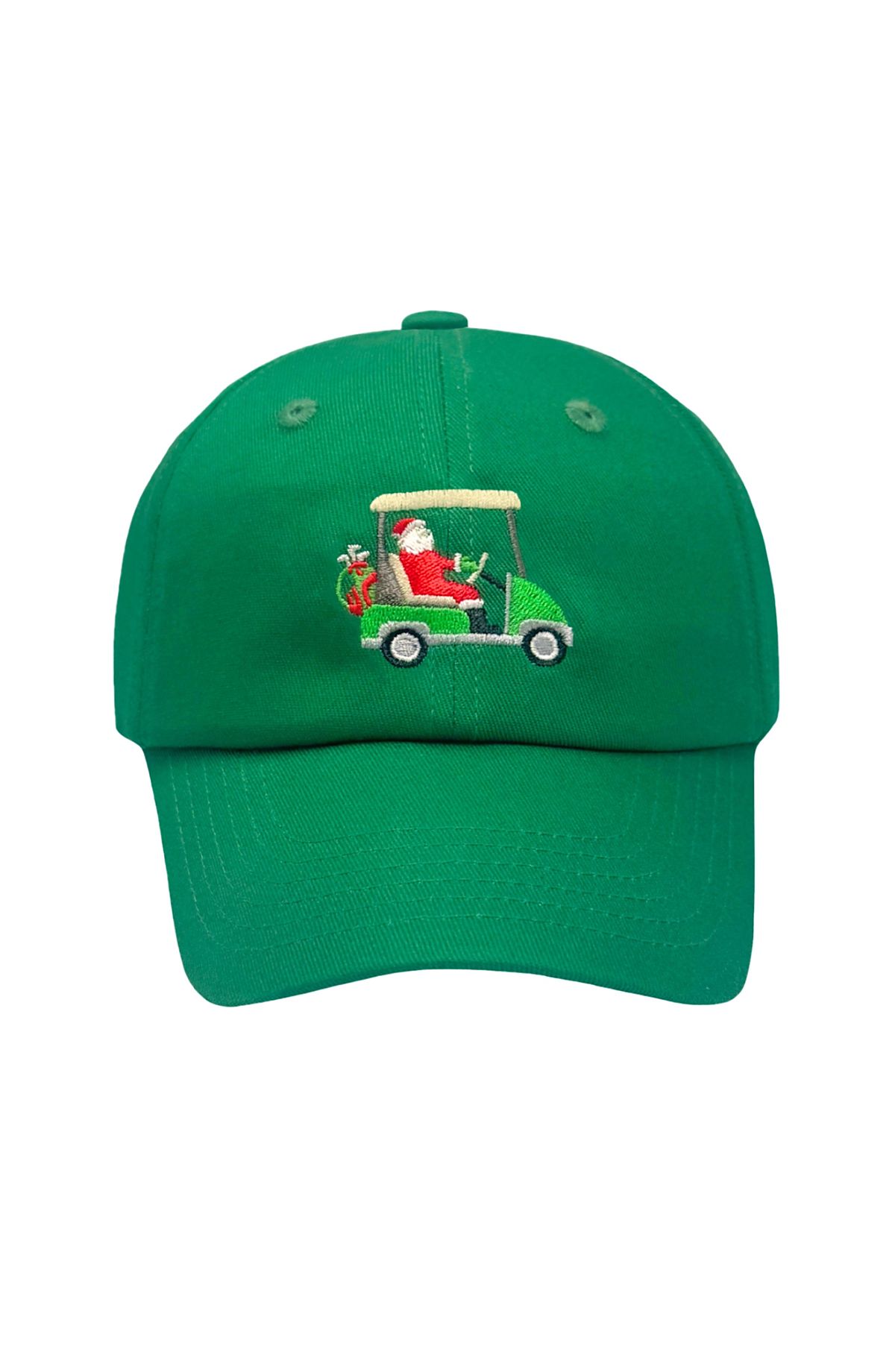 Bits & Bows Adult Santa Golf Cart Baseball Hat