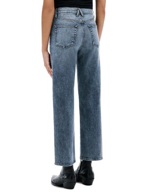 London High Rise Straight Jeans in Worlds Turning