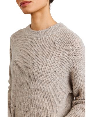Beaded Crewneck Sweater