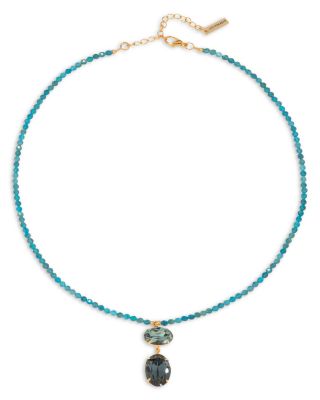 Freya Beaded Necklace, 17"
