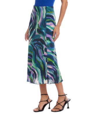 Bias Cut Midi Skirt