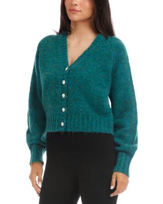 Pearl Button Cardigan Sweater